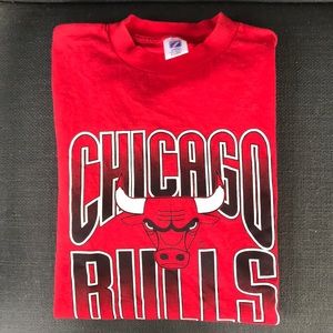 Vintage - Chicago Bulls Basketball XL Red T-Shirt
